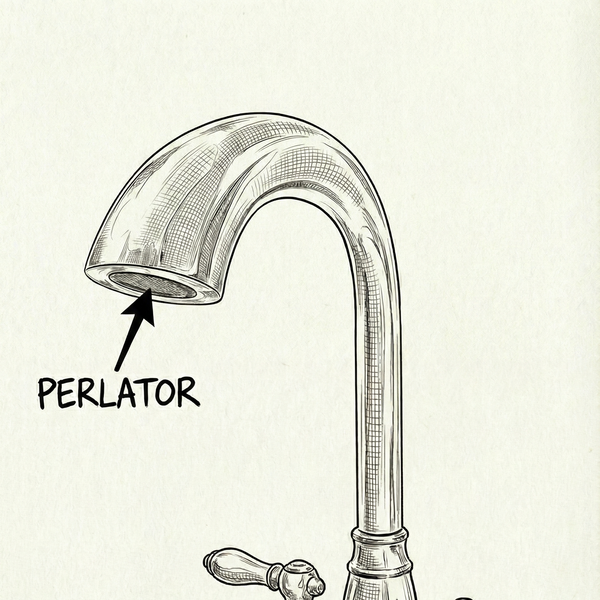 Type B: Indbygget perlator